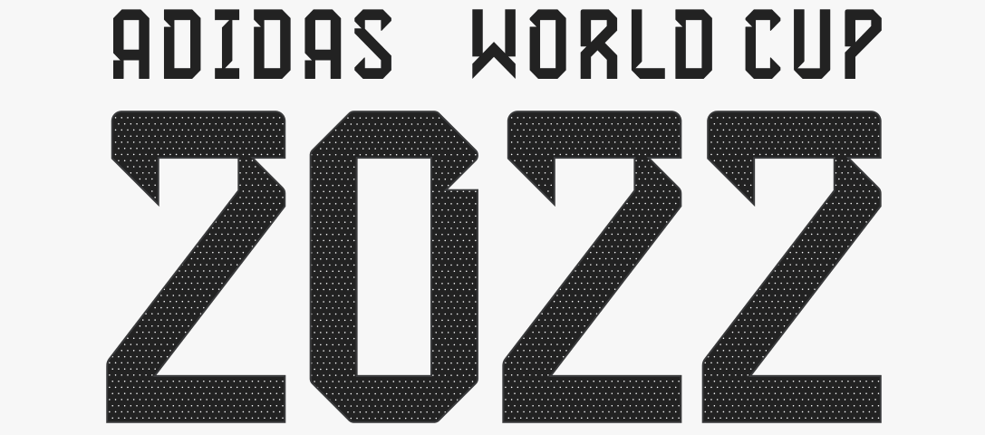 Adidas 2022 Font - Iron-On Sticker