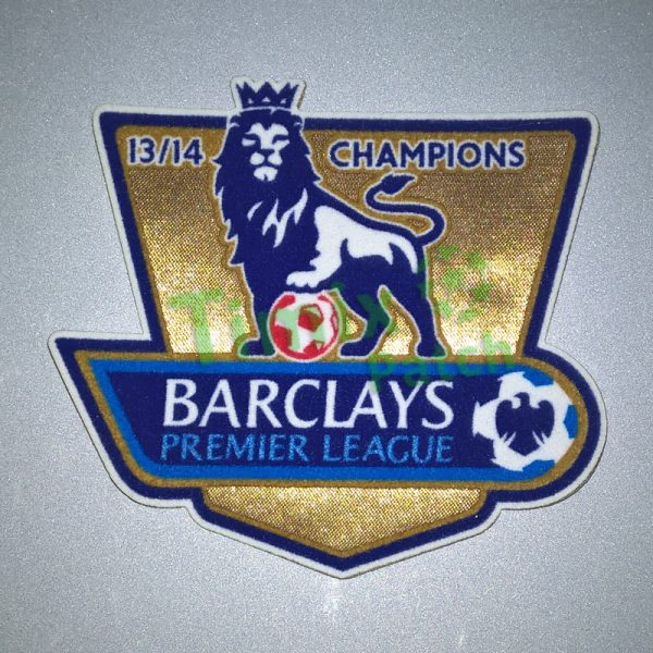 English Premier League Champion 2013-2014 GOLD Manchester United Patch ...