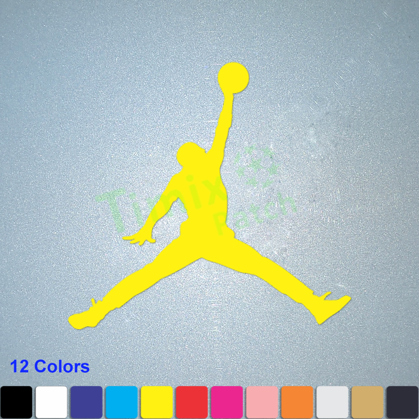 Michael Jordan JumpMan Iron-On Patch Sports LOGO DIY T-Shirt Clothing ...