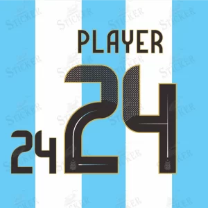 Argentina Copa America 2024 Name set Custom Heat Transfer Sticker