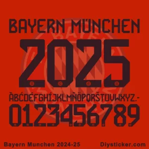 Bayern Munich 2024-25 Font Download