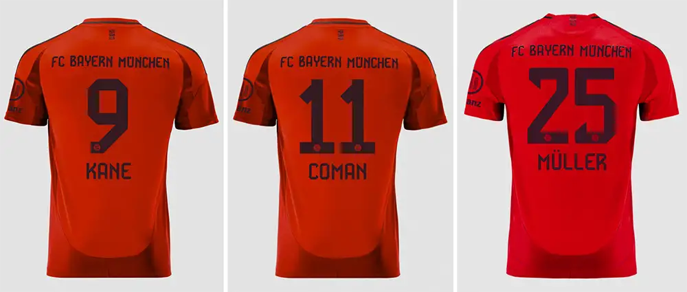 Bayern Munich 2024-25 Kit Font