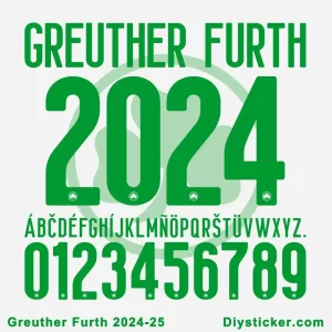 Greuther Fürth 2024-25 Font