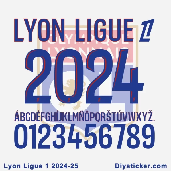 Olympique Lyon 2024-25 Font Download