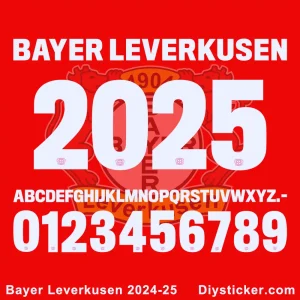 Bayer Leverkusen 2024-25 Font