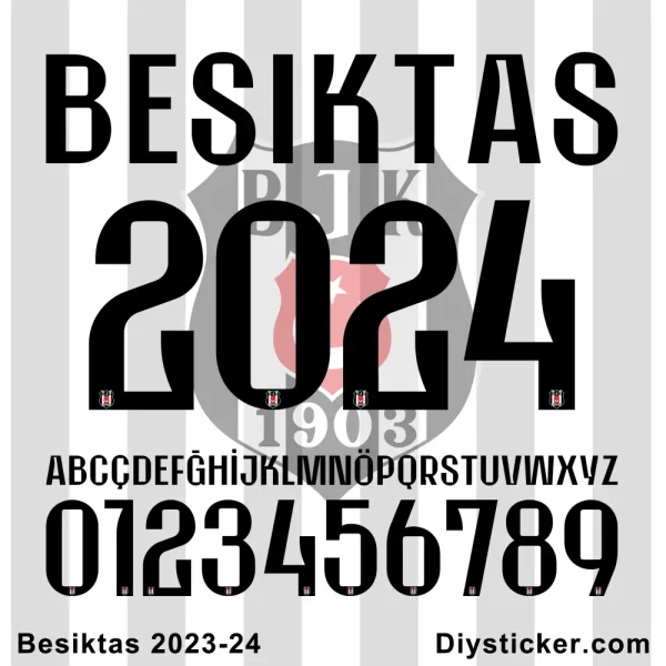 Besiktas 2023-2024 Font Download