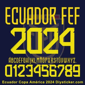 Ecuador Copa America 2024 Font