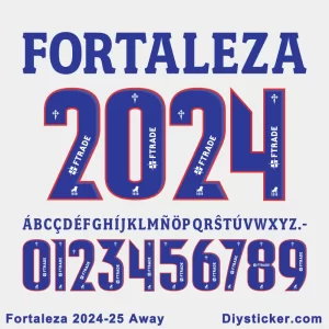 Fortaleza 2024-25 Away Font