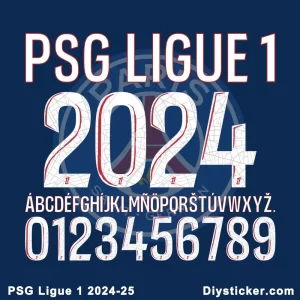 Ligue 1 PSG 2024-25 Font Download