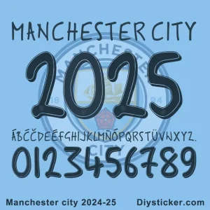 Manchester City 2024-2025 Font Kit Download