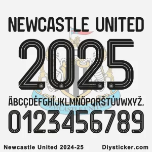 Newcastle United 2024-25 Font Download.