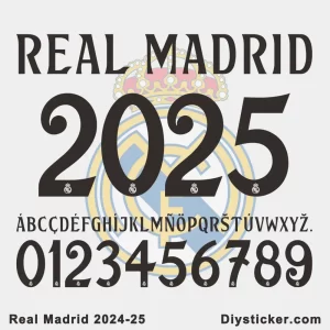 Real Madrid 2024-25 Font