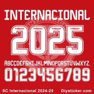 SC Internacional 2024-25 Font