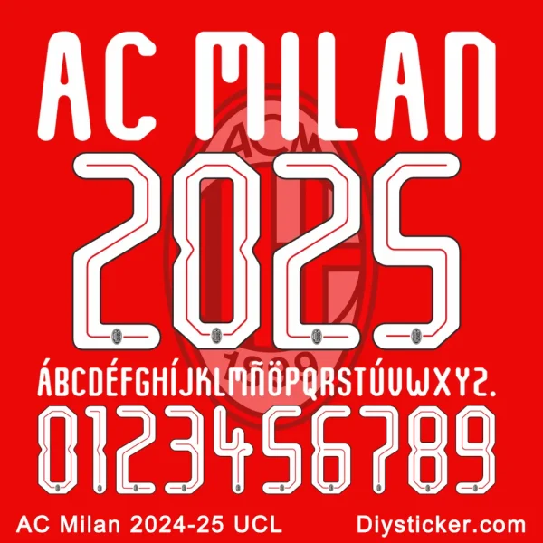 AC Milan 2024-25 Font