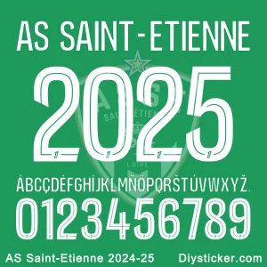 AS Saint-Etienne 2024-25 Font