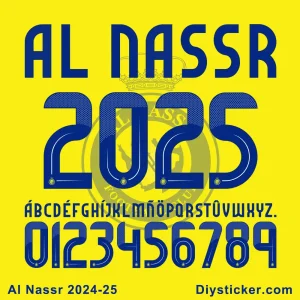 Al Nassr 2024-25 Font Vector Download