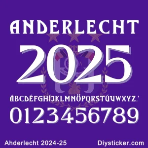 Anderlecht 2024-25 Font Download