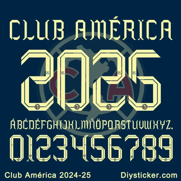 Club America 20242025 Font Download