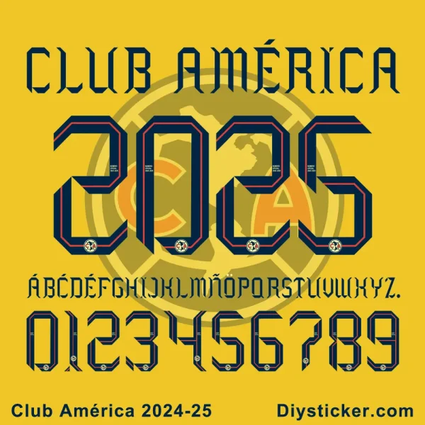 Club America 2024-2025 Font Download