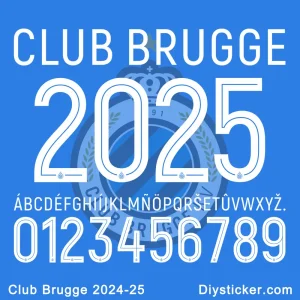 Club Brugge 2024-25 Font