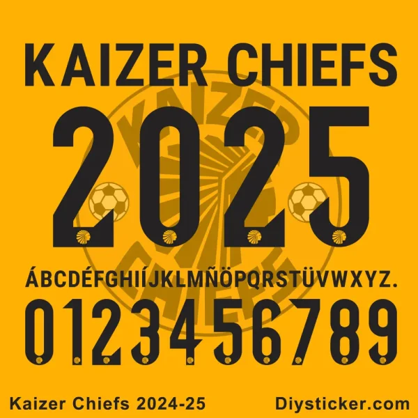 Kaizer Chiefs 2024-25 Font