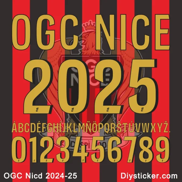 OGC Nice 2024-25 Font Download