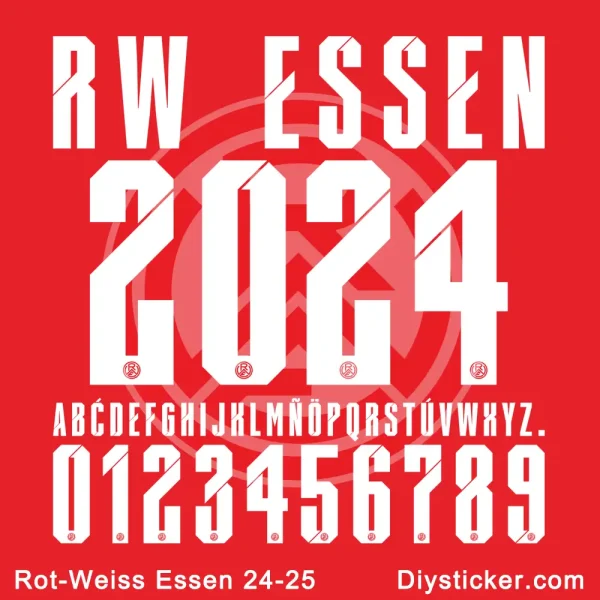 Rot-Weiss Essen 2024-25 Font Download