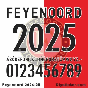 Feyenoord 2024-25 Font Vector Download