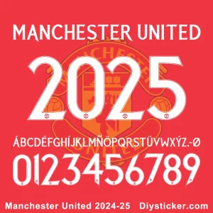 Manchester United 2024-25 Font