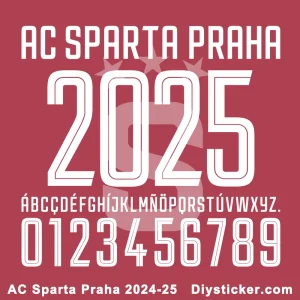 AC Sparta Praha 2024-25 Font Download