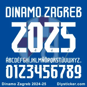 Dinamo Zagreb 2024-25 Font Download