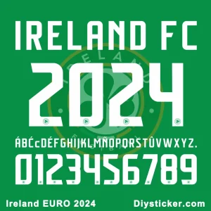 Ireland EURO 2024 Font Vector Download