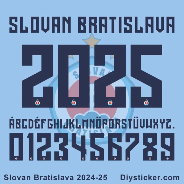 Slovan Bratislava 2024-25 Font