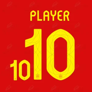 Custom Spain EURO 2024 Nameset