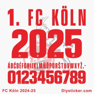 FC Koln 2024-25 Font Download