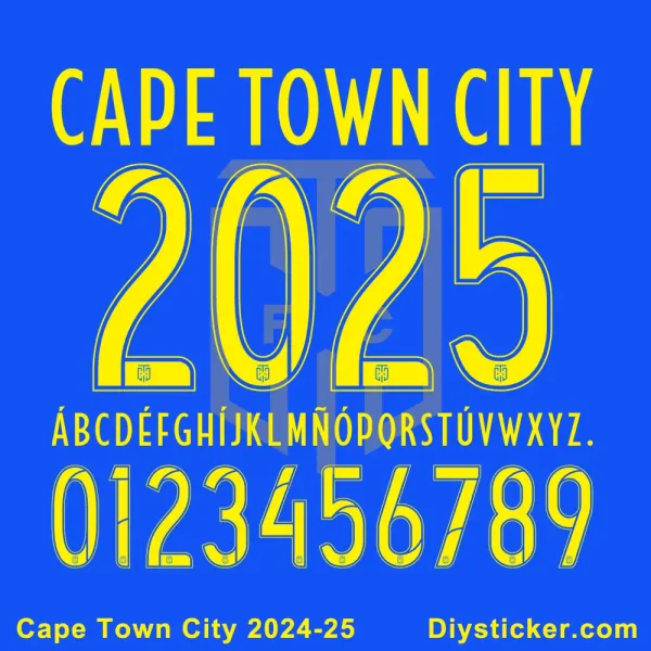 Cape Town City 2024-25 Font Kit Download