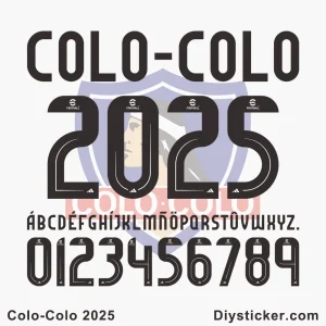 Download Colo-Colo 2025 Font Vector – High-quality sports typeface