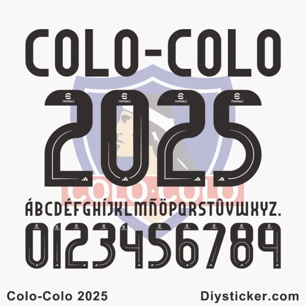 Download Colo-Colo 2025 Font Vector – High-quality sports typeface